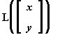 image of u under L