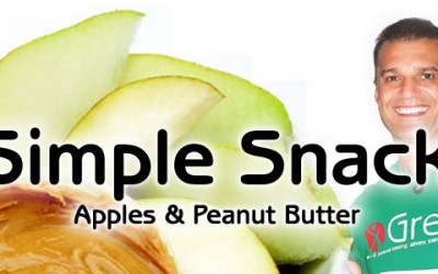Simple & Well Balanced “Go-to” Snack: Apples with Natural Peanut Butter