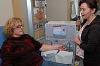 A renal dialysis patient and a care provider
