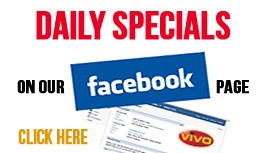 Daily specials on VIVO Cafe Facebook Page