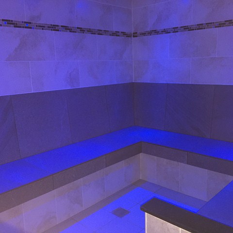 Commercial Tiled Steam Room, Chepstow, Monmouthshire, south Wales
