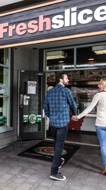 Freshslice Horseshoe Bay Pizza, West Vancouver, British Columbia, Friday April 10, 2015,