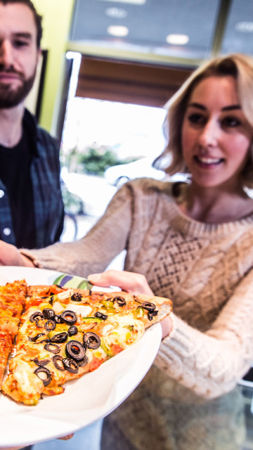 Freshslice Horseshoe Bay Pizza, West Vancouver, British Columbia, Friday April 10, 2015,