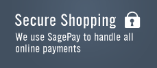 Secure Shopping - We use SagePay to handle all online payments