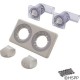Jacuzzi Whirlpool Bath - Bezel Kit, JWB, 2 Button, White - 8241940KIT