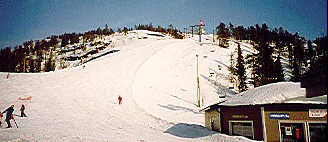 This is only one of the many slopes at Ruka.