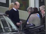DUKE OF KENT LEAVES HOSPITAL IN ABERDEEN AFTER DISLOCATING HIS HIP AT THE WEEKEND WHILE ON A TRIP TO BALMORAL ESTATE IN ABERDEENSHIRE. PIC OF THE DUKE BEING PICKED UP AT ABERDEEN ROYAL INFIRMARY BY HIS DAUGHTER LADY HELEN TAYLOR. HE WALKED TO THE CAR WITH THE AID OF A WALKING STICK
PIC DEREK IRONSIDE / NEWSLINE MEDIA