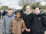 FROM JOHN JEFFAY AT CASCADE NEWS LTD    0161 660 8087 /  07771 957773  john@cascadenews.co.uk / www.cascadenews.co.uk
Syndicated for Gravesend News Shopper   
 kids at the school have been banned from running in the school playground. 
L/R, Bradley McBryde 11, Luca Serrone 9, Mia Burn 11, Diesel Sparks 11. 
CHILDREN at a primary school have been banned from running in the playground.
The head teacher at Riverview Juniors in Cimba Wood, Gravesend, Kent, said pupils risked injury from a chasing game
But angry mum Rachael Sparks said it was  "a step too far".  She said her son, 11-year-old Diesel, returned home on March 27 upset because he and other children had been told they could no longer run in the playground.
Ms Sparks, 41, of St Hildas Way, said: "My son came home on Friday and said 'they've banned running in the playground mummy'.