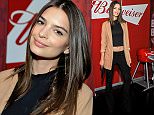 LOS ANGELES, CA - APRIL 07:  Emily Ratajkowski, star of the upcoming Entourage movie, joined Budweiser at an event in Los Angeles on April 7, 2015, to launch a coast-to-coast search for the official Bud & Burgers Champion. The Entourage movie premieres June 5.  (Photo by John Sciulli/Getty Images for Budweiser)