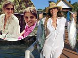 8.APRIL.2015\nELIZABETH HURLEY IN THIS GREAT CELEBRITY TWITTER PICTURE!\nBYLINE MUST READ : SUPPLIED BY XPOSUREPHOTOS.COM\n*XPOSURE PHOTOS DOES NOT CLAIM ANY COPYRIGHT OR LICENSE IN THE ATTACHED MATERIAL. ANY DOWNLOADING FEES CHARGED BY XPOSURE ARE FOR XPOSURE'S SERVICES ONLY, AND DO NOT, NOR ARE THEY INTENDED TO, CONVEY TO THE USER ANY COPYRIGHT OR LICENSE IN THE MATERIAL. BY PUBLISHING THIS MATERIAL , THE USER EXPRESSLY AGREES TO INDEMNIFY AND TO HOLD XPOSURE HARMLESS FROM ANY CLAIMS, DEMANDS, OR CAUSES OF ACTION ARISING OUT OF OR CONNECTED IN ANY WAY WITH USER'S PUBLICATION OF THE MATERIAL*\n***UK CLIENTS - PICTURES CONTAINING CHILDREN PLEASE PIXELATE FACE PRIOR TO PUBLICATION ***\n**UK CLIENTS MUST CALL PRIOR TO TV OR ONLINE USAGE PLEASE TELEPHONE  44 208 344 2007 ***\n