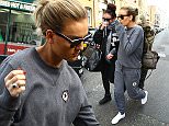 Little Mix seen leaving a recording studio. Perrie sporting a grey Converse tracksuit, Ray Ban Wayfarer sunglasses and carrying a Burberry handbag\nFeaturing: Perrie Edwards, Jesy Nelson\nWhere: London, United Kingdom\nWhen: 08 Apr 2015\nCredit: WENN.com