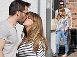 Pregnant Coronation Street star Samia Ghadie has lunch with her fiance Sylvain Longchambon and ex Corrie star Angela Lonsdale at The Bubble Rooms in Alderley Edge, Cheshire on Wednesday afternoon...... 8.4.15