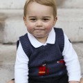 EMBARGOED TILL 5:30 ET 12/13/14.  The Duke and Duchess of Cambridge have released  official Christmas photographs of Prince George.The photographs, taken in late November, show Prince George in a courtyard at Kensington Palace.