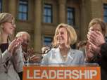 Rachel Notley launches the Alberta New Democratic Party's campaign at the McDougall Centre in Calgary on Tuesday, April 7, 2015. 
