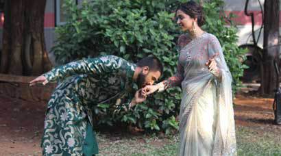 When Ranveer Singh kissed Deepika Padukone