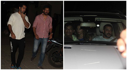 Salman Khan's late night visit to Varun Dhawan's house, see pics