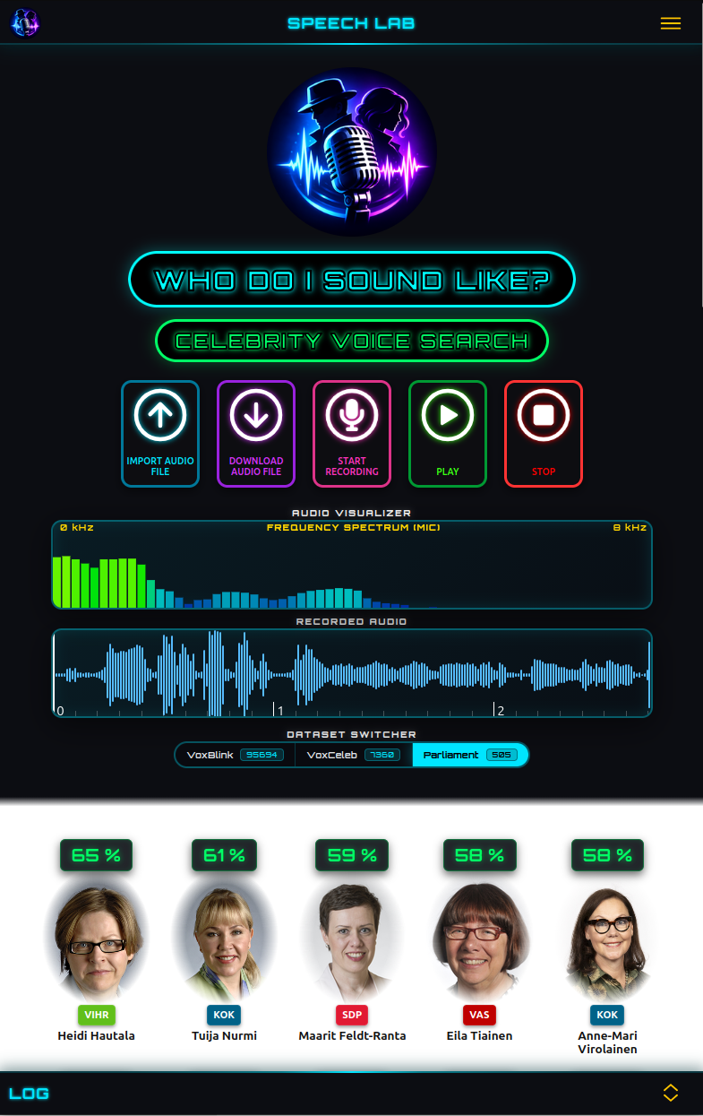 Speech Lab screenshot